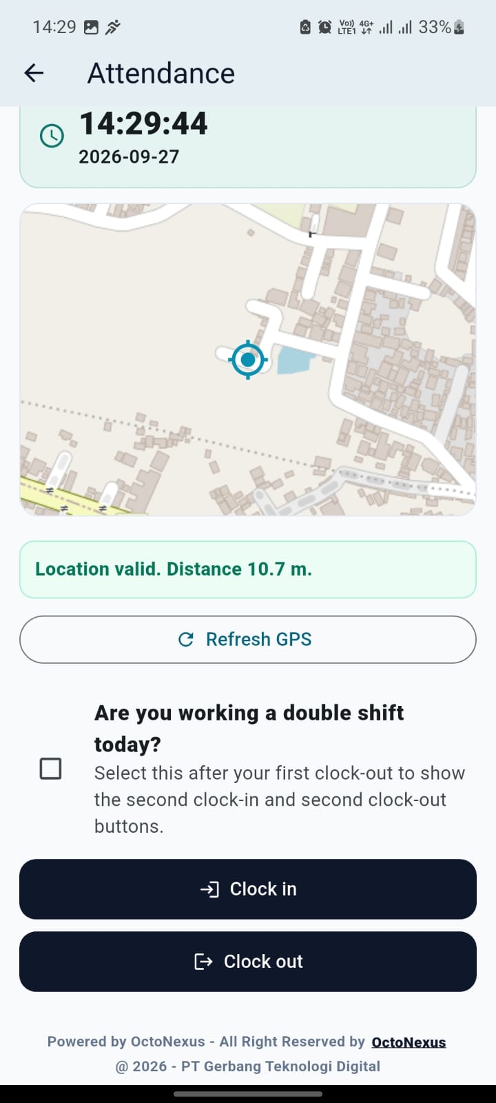 NexHourlyAid GPS attendance validation